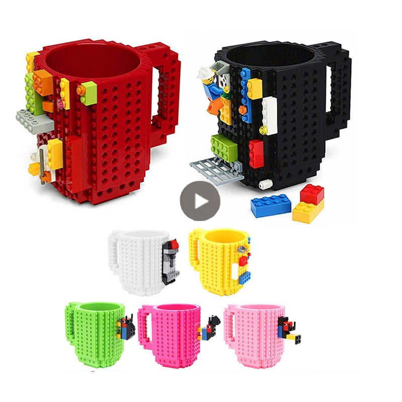 Kids Building Block Mugs